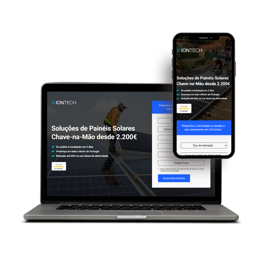 Iontech — Instalação de Painéis Solares